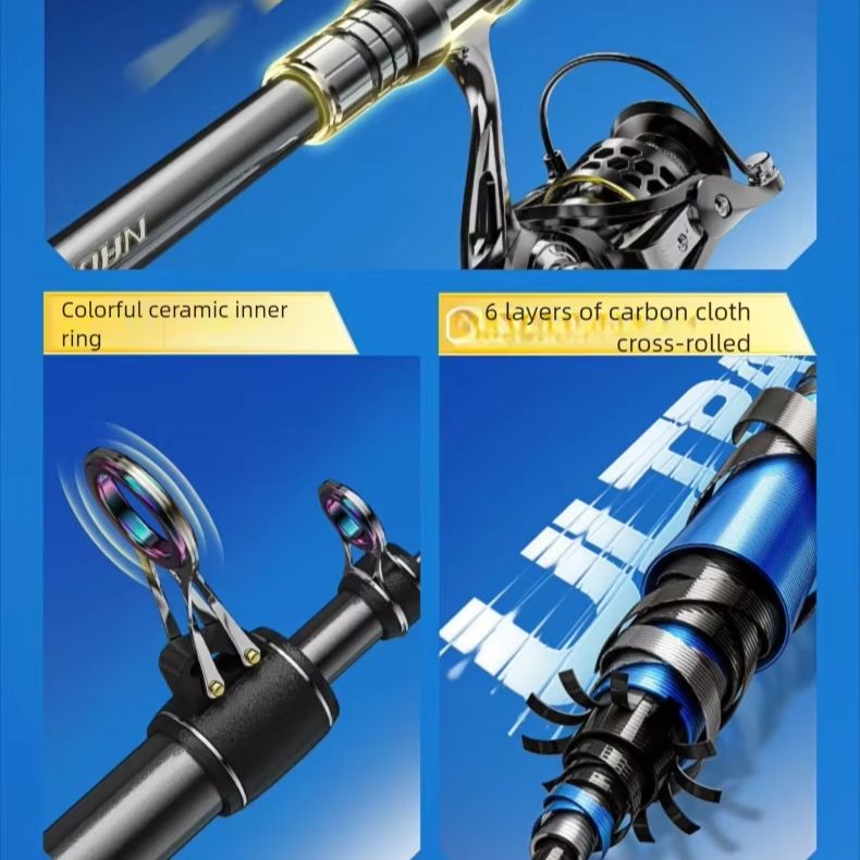 قصبة صيد تلسكوبية TRUVEX بطول  - مراجعة Fishing Rod Surf وسعره
