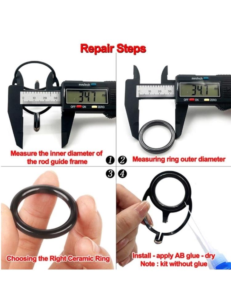 Q39E 40 قطعة قصبة الصيد العين  - مراجعة Fishing Rod Tip Replacement وسعره