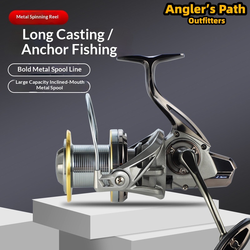 هوت لونجشيف رول صيد دوارة معدن - مراجعة Fishing Rod Casting وسعره