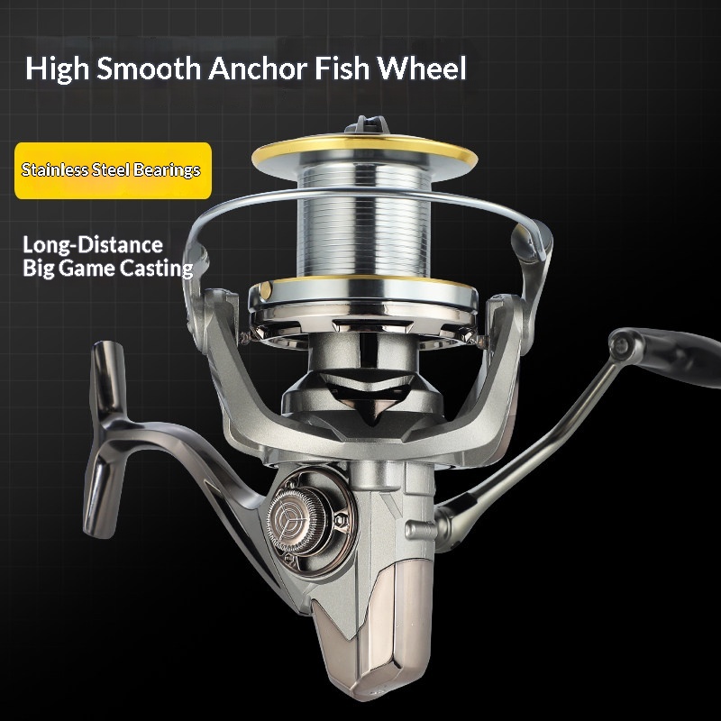 هوت لونجشيف رول صيد دوارة معدن - مراجعة Fishing Rod Casting وسعره